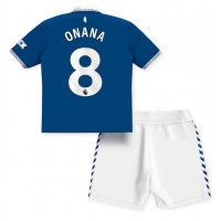 Everton Amadou Onana #8 Domáci Detský futbalový dres 2023-24 Krátky Rukáv (+ trenírky)